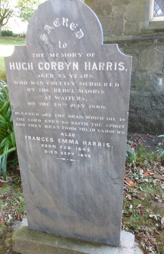 Headstone of Hugh Corbyn Harris