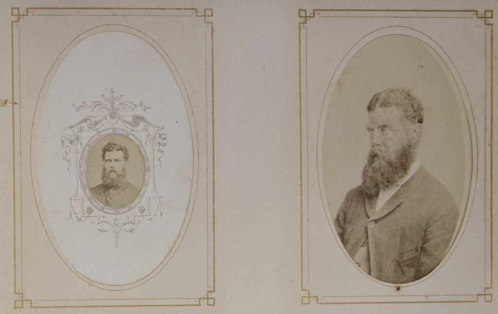 the two family album photos beside each other on the page